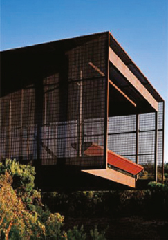 h) Metal screen: St Andrews Beach, Victoria, Australia. Architect: Sean Godsell