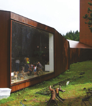 f) Metal windows: Matsunoyama Museum of Natural Science, Matsunoyama, Japan. Architect: Tezuka Architects