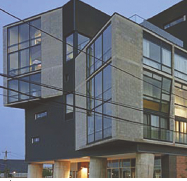 q) Masonry stone and block cavity walls: NoLi Housing, Philadelphia, U.S.A. Architect: Erdy McHenry Architecture