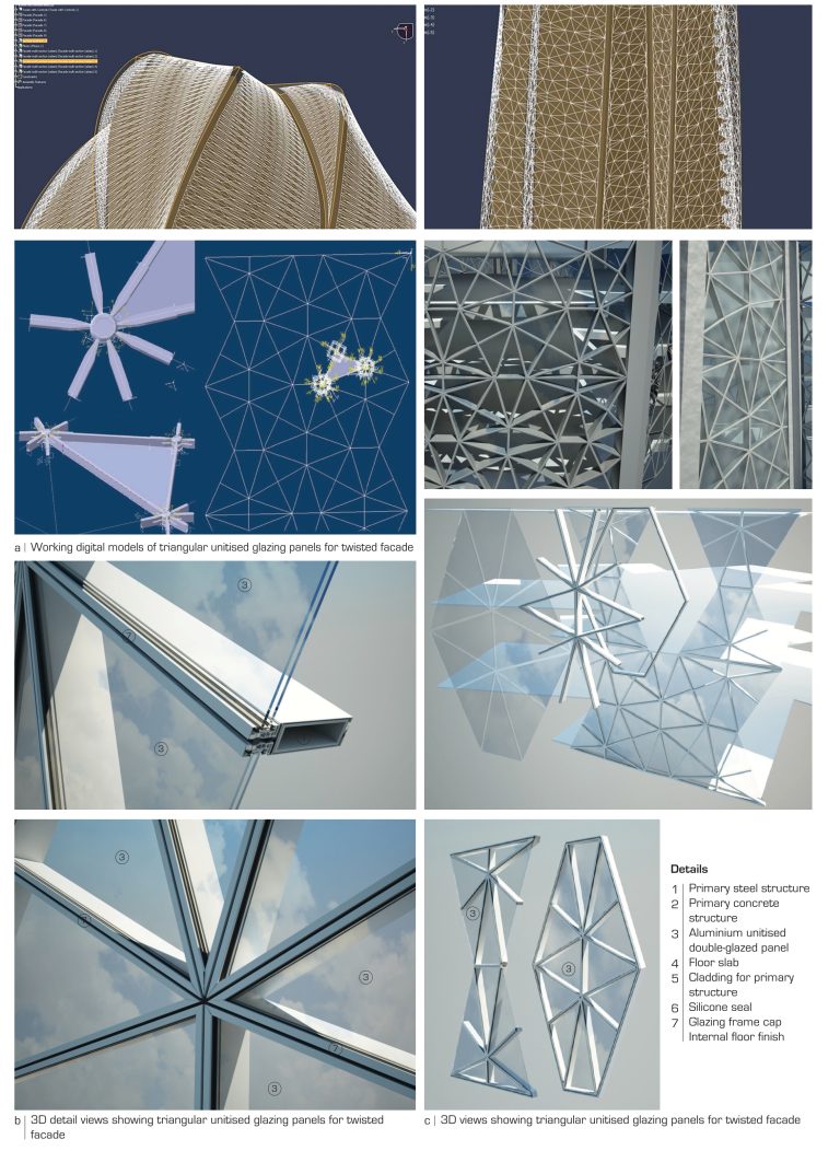 (MCO_01_141) Triangular panels for twisted facades