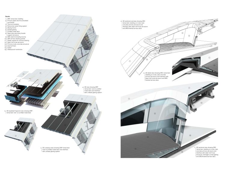 (MCO_01_149) Opaque cladding interface with full-height glazing